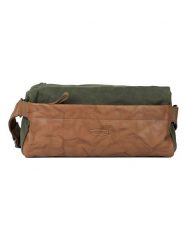 Bellicci Skórzana saszetka w kolorze zielono-jasnobrązowym - 31 x 14 x 10 cm rozmiar: onesize. Brązowe nerki i saszetki Bellicci, bez wzorów, z materiału, sportowe, bez dodatków. Za 127.95 zł.