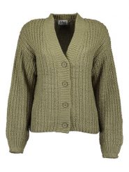 Blue Seven Kardigan w kolorze khaki rozmiar: 42. Brązowe swetry Blue Seven, bez wzorów, ze splotem, bez ramiączek. Za 79.40 zł.
