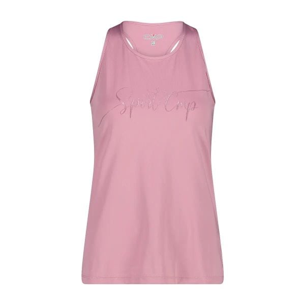 Damski tank top CMP. Czerwone topy CMP, xl, bez wzorów, sportowe, bez kołnierzyka, bez ramiączek. Za 212.50 zł.