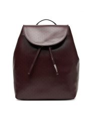 Calvin Klein Plecak Emblem Aop Flap Backpack LV04F3271G Bordowy. Czerwone plecaki Calvin Klein, bez wzorów, ze skóry, bez dodatków. Za 419.99 zł.