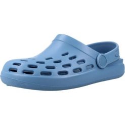Sandały IGOR S10326 Niebieski. Niebieskie sandały IGOR, bez wzorów, z gumy, bez obcasa, bez zapięcia. Za 130.99 zł.
