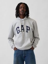GAP Bluza w kolorze srebrnym rozmiar: XXL. Szare bluzy z kapturem GAP, xxl, bez wzorów, z kapturem. Za 96.37 zł.