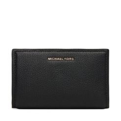 Duży Portfel Damski MICHAEL Michael Kors. Czarne portfele MICHAEL Michael Kors, bez wzorów. Za 439.99 zł.