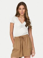 ONLY T-Shirt Betty 15311919 Biały Regular Fit. Białe t-shirty ONLY, m, bez wzorów, z bawełny, bez kołnierzyka, bez ramiączek. Za 49.99 zł.
