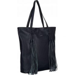 Shopperka boho Rovicky TWR-164 granatowa. Brązowe torebki klasyczne ROVICKY, bez wzorów, ze skóry, boho, bez dodatków. Za 389.99 zł.