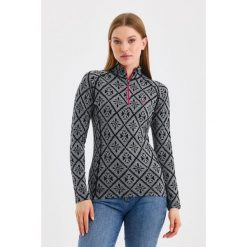 Venus - Koszulka termoaktywna z długim rękawem 100% wełna merino (230 g/m²). Czarne bielizna termoaktywna damska WOOLONA, bez wzorów, z wełny, bez ramiączek, trekkingowe. W wyprzedaży za 351.00 zł.