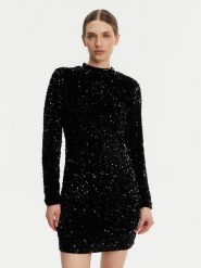 DKNY Sukienka koktajlowa P4ID6XQY Czarny Regular Fit. Czarne sukienki DKNY, m, bez wzorów, z syntetyku, wizytowe, bez kołnierzyka, bez ramiączek. Za 459.99 zł.