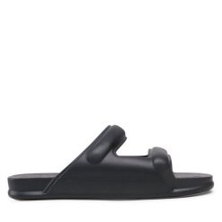 Klapki Melissa. Czarne klapki Melissa, bez wzorów, bez obcasa, bez zapięcia. Za 269.99 zł.