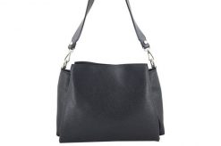 Kuferek skórzany BARBERINI'S czarny 825-1. Czarne shopper bag Barberinis, bez wzorów, ze skóry, biznesowe, małe, bez dodatków. Za 349.99 zł.