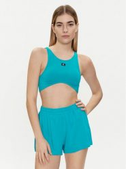Calvin Klein Swimwear Góra od bikini KW0KW02442 Niebieski. Niebieskie bikini Calvin Klein Swimwear, bez wzorów, z syntetyku. Za 109.99 zł.