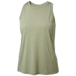 Damski tank top Helly Hansen Sval. Zielone topy Helly Hansen, bez wzorów, z materiału, bez kołnierzyka, bez ramiączek. Za 177.00 zł.