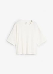 T-shirt z czystej bawełny organicznej. Czerwone t-shirty bonprix, bez wzorów, z bawełny, bez kołnierzyka, bez ramiączek. Za 79.99 zł.