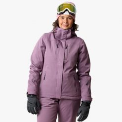 Kurtka Narciarska Narciarstwo Kobieta Cervinia Wodoodporny. Czarne kurtki narciarskie SWEDEMOUNT, m, bez wzorów, z elastanu, bez kaptura, na golfa. Za 599.99 zł.