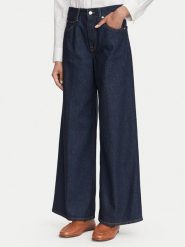 Tommy Hilfiger Jeansy Indie WW0WW48567 Granatowy Wide Leg. Niebieskie jeansy Tommy Hilfiger, bez wzorów, z bawełny. Za 529.99 zł.