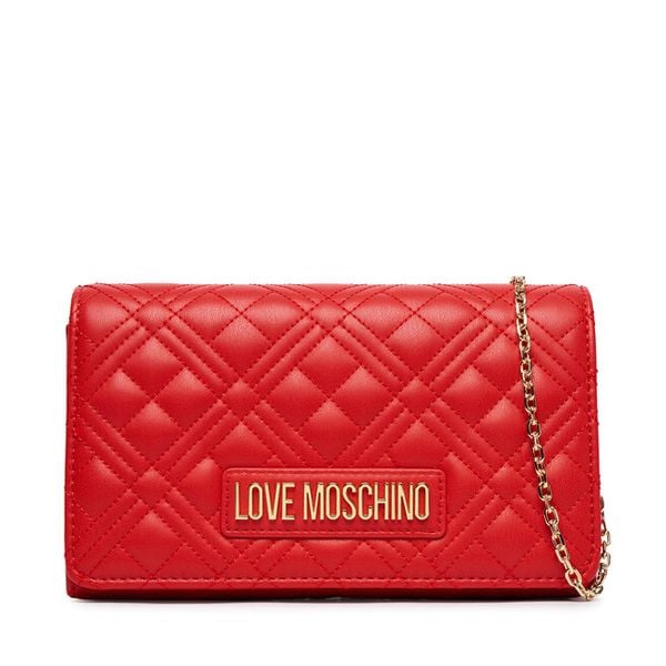 Torebka LOVE MOSCHINO. Czerwone kopertówki Love Moschino, bez wzorów, wizytowe, bez dodatków. Za 359.99 zł.