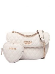 Guess Torebka Atabey HWQG98 94210 Écru. Torebki klasyczne Guess, z aplikacjami, ze skóry, bez dodatków. Za 589.99 zł.