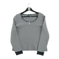 Second life - Damski czarny sweter - Jak nowy. Czarne swetry Ralph Lauren, bez wzorów, sportowe, bez ramiączek. Za 114.17 zł.