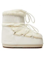 Moon Boot Śniegowce 80D1409390 Biały. Białe śniegowce Moon Boot, bez wzorów, ze skóry, bez zapięcia. Za 805.00 zł.