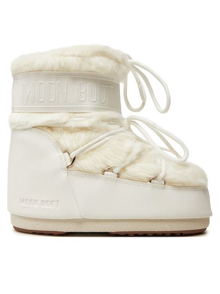 Moon Boot Śniegowce 80D1409390 Biały. Białe śniegowce Moon Boot, bez wzorów, ze skóry, bez zapięcia. Za 1,129.00 zł.