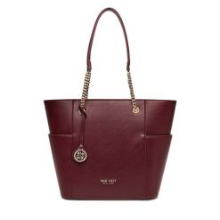 Torebka Nine West. Czerwone torebki klasyczne Nine West, bez wzorów, bez dodatków. Za 249.99 zł.