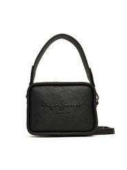 Pepe Jeans Torebka Bassy Code PL0300004 Czarny. Czarne listonoszki Pepe Jeans, bez wzorów, z jeansu, bez dodatków. Za 299.99 zł.