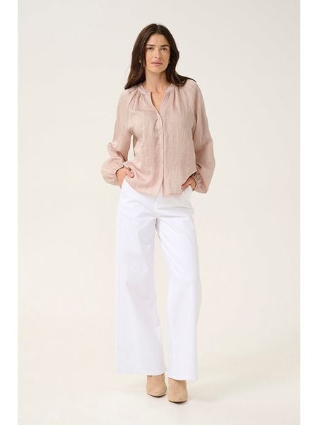 Cream Bluzka w kolorze jasnoróżowym rozmiar: 36. Różowe bluzki Cream, bez wzorów, bez kołnierzyka, bez ramiączek. Za 92.42 zł.