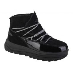 Buty 4F Snowdrop Boots W 4FAW22FSBSF007-20S czarne. Czarne botki 4f, bez wzorów, z gumy, bez obcasa, bez zapięcia. Za 381.65 zł.