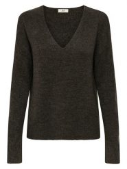 JDY Sweter "Elanora" w kolorze brązowym rozmiar: S. Brązowe swetry JDY, s, bez wzorów, bez ramiączek. Za 70.74 zł.