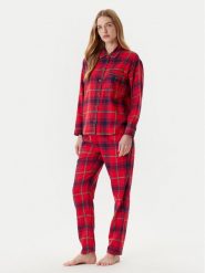 United Colors Of Benetton Piżama 43UL3P00O Czerwony Regular Fit. Czerwone piżamy United Colors Of Benetton, m, bez wzorów, z bawełny, bez kołnierzyka, bez ramiączek. Za 299.99 zł.