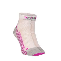 Skarpety damskie biegowe X-Socks Run Discovery 4.0. Białe skarpetki X-Socks, bez wzorów. W wyprzedaży za 72.00 zł.