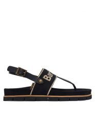 Barbour Sandały Lumley LFO0802BK72 Czarny. Czarne sandały Barbour, bez wzorów, z materiału, bez obcasa, na płaskiej podeszwie, bez zapięcia. Za 659.99 zł.