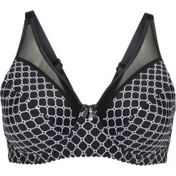 Biustonosz minimizer na fiszbinach. Czarne biustonosze bonprix, bez wzorów. Za 72.99 zł.