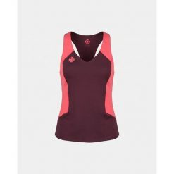 Damska koszulka do padla TEXAS – szerokie ramiączka i szybkoschnąca. Czerwone t-shirty sportowe IZAS, l, bez wzorów, z materiału, bez ramiączek, na fitness i siłownię. Za 193.99 zł.