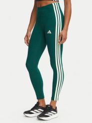 Adidas Legginsy Essentials 3-Stripes KZ2074 Zielony Slim Fit. Zielone legginsy adidas, bez wzorów, z bawełny. Za 129.99 zł.