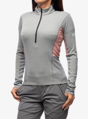 Bluza damska Berghaus MTN Guide LS HZ. Szare bluzy Berghaus, xs, bez wzorów, z materiału, bez ramiączek, bez kaptura. Za 263.99 zł.