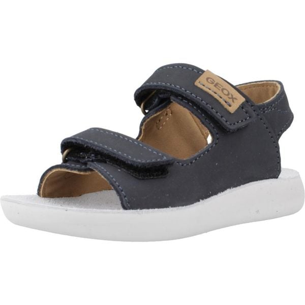 Sandały GEOX B SANDAL LIGHTFLOPPY Niebieski. Niebieskie sandały Geox, bez wzorów, ze skóry, bez obcasa, bez zapięcia. Za 152.99 zł.