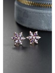 Heliophilia Pozłacane kolczyki-wkrętki z cyrkoniami rozmiar: onesize. Różowe kolczyki Heliophilia, z cyrkonią, pozłacane. Za 60.99 zł.