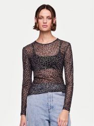 Pieces Bluzka 17141116 Czarny Slim Fit. Czarne bluzki Pieces, m, bez wzorów, z syntetyku, bez kołnierzyka, bez ramiączek. Za 59.99 zł.