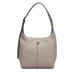 Torebka Tommy Jeans. Brązowe torebki klasyczne Tommy Jeans, bez wzorów, z jeansu, klasyczne, bez dodatków. Za 489.99 zł.