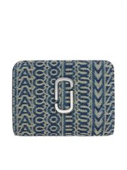 Marc Jacobs Portfel The Mini Compact Wallet 2P5SMP013S03 Granatowy. Niebieskie portfele Marc Jacobs, bez wzorów, z materiału. Za 539.99 zł.