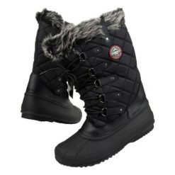 Buty Geographical Norway Matti Noir czarne. Czarne śniegowce bez wzorów, z materiału, bez zapięcia. Za 365.58 zł.