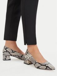 Lasocki Czółenka CEO-WS1328-01 Szary. Szare czółenka Lasocki, bez wzorów, ze skóry, bez obcasa, bez zapięcia. Za 229.99 zł.