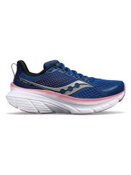 Saucony Buty "Guide 17" w kolorze granatowo-jasnoróżowym do biegania rozmiar: 37,5. Niebieskie buty do biegania Saucony, bez wzorów, bez zapięcia, do biegania. Za 413.86 zł.