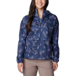 Damska wiatrówka Columbia Alpine Chill Windbreaker. Niebieskie kurtki przejściowe sportowe Columbia, xs, bez wzorów, z poliesteru, bez kaptura, trekkingowe. W wyprzedaży za 313.00 zł.