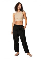 Aller Simplement Spodnie w kolorze czarnym rozmiar: 34-40. Czarne spodnie materiałowe Aller Simplement, bez wzorów, z materiału, klasyczne, z standardowym stanem. Za 56.99 zł.