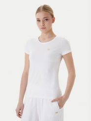 EA7 Emporio Armani T-Shirt 7W001045 AF10373 U0002 Biały Slim Fit. Białe t-shirty EA7 Emporio Armani, l, bez wzorów, z bawełny, bez kołnierzyka, bez ramiączek. Za 269.99 zł.