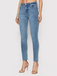 Morgan Jeansy 221-PHARO Niebieski Skinny Fit. Niebieskie jeansy Morgan, bez wzorów, z bawełny. Za 239.99 zł.