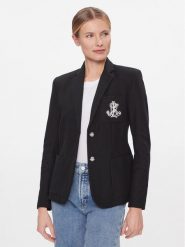 Lauren Ralph Lauren Marynarka 200797305 Czarny Regular Fit. Czarne marynarki i żakiety Lauren Ralph Lauren, l, bez wzorów, z bawełny, bez ramiączek. Za 939.99 zł.