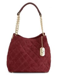 Anna Morellini Skórzana torebka "Ravenna" w kolorze bordowym - 25 x 21 x 13 cm rozmiar: onesize. Czerwone torebki klasyczne Anna Morellini, bez wzorów, z materiału, przez ramię, pikowane, bez dodatków. Za 260.99 zł.