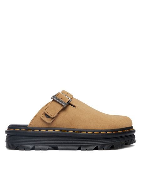 Dr. Martens Klapki Zebzag Mule DM31737439 Brązowy jasny. Brązowe klapki Dr Martens, bez wzorów, ze skóry, bez obcasa, bez zapięcia. Za 543.99 zł.